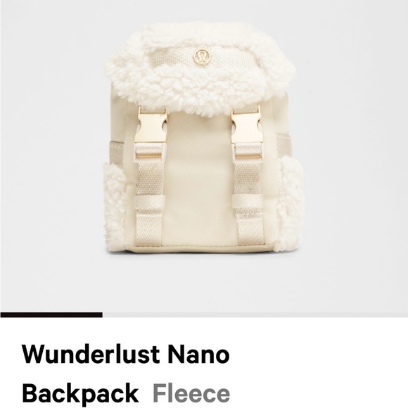 Lululemon Wunderlust Nano
Backpack Fleece Cream Backpack - Picture 6 of 10